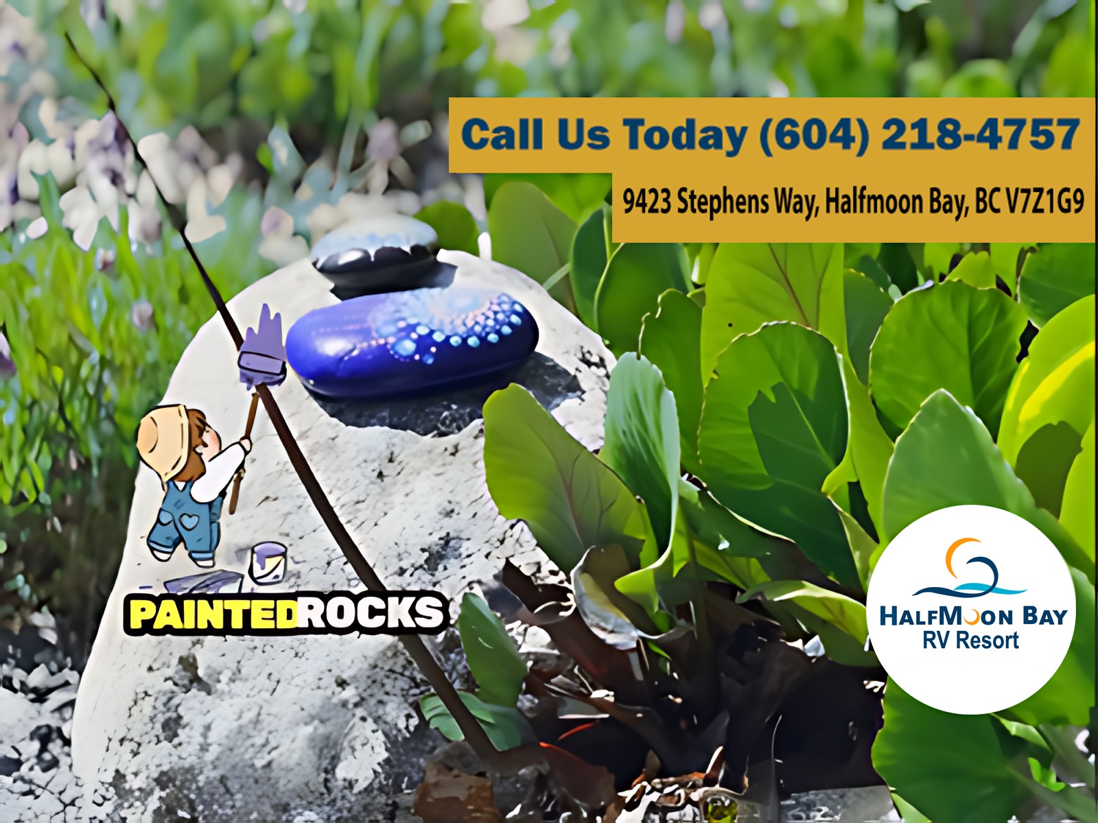 Decorating Your Place at Halfmoon Bay RV Resort with Painted Rocks