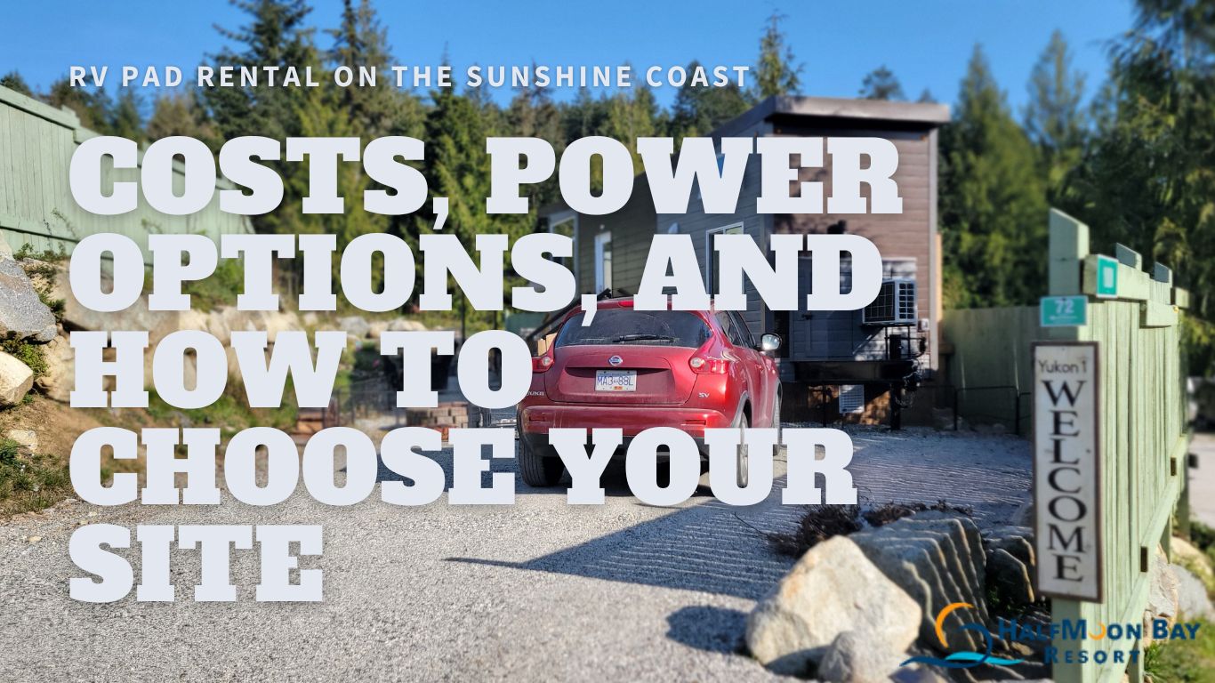 RV Pad Rental on the Sunshine Coast: Costs, Power Options, and How to Choose Your Site